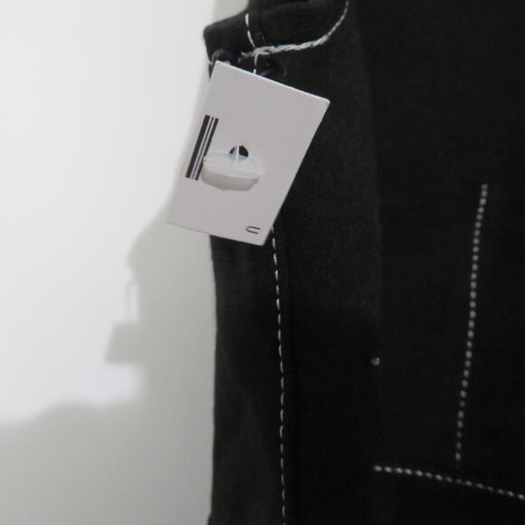 Babaton Womens Sz S Herrick Black Plunge Neckline Sleeveless Structured Blouse - Picture 7 of 9